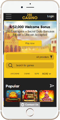 24K Casino on Mobile