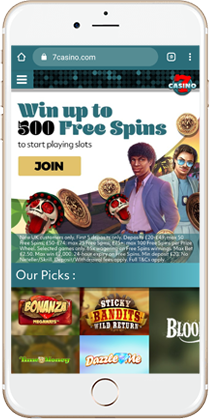 7Casino on Mobile