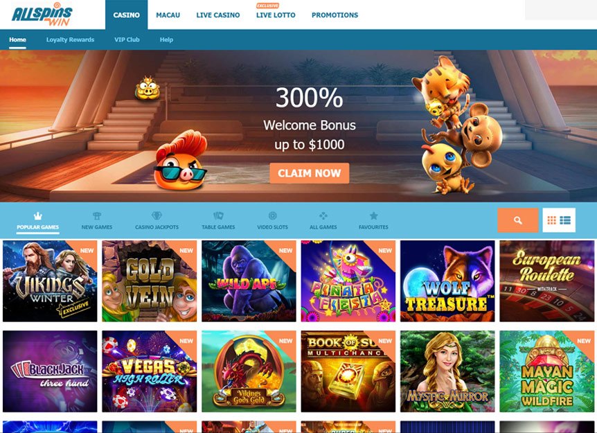 All Spins Win Casino Bonuses