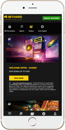Bethard Casino on Mobile