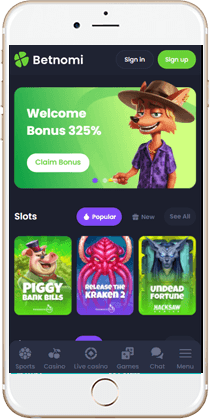 100% Secure Gaming at the Mobile Version of Betnomi Casino