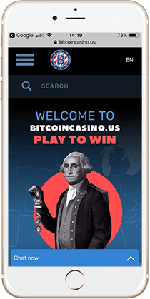 BitcoinCasino.US Mobile Lobby
