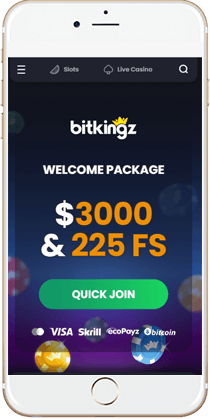 Play On The Move At Bitkingz Mobile Casino