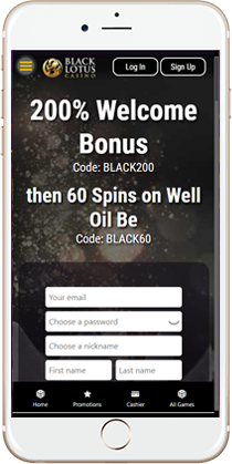 Brilliant Gaming at the Black Lotus Mobile Casino
