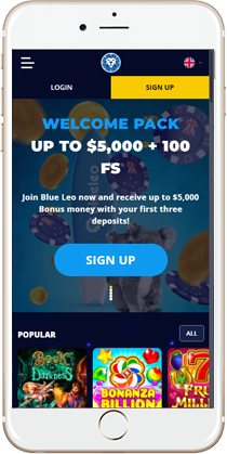 Brilliant Gaming at the BlueLeo Mobile Casino