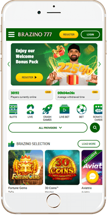 Gaming at the Brazino777 Mobile Casino