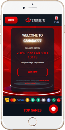 Brilliant Gaming at the Canada777 Mobile Casino
