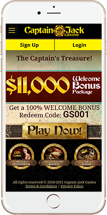 Captain Jack Casino on Mobile