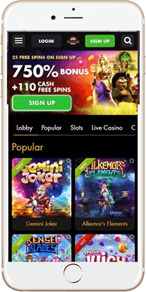 Brilliant Gaming at the Casino Moons Mobile Casino