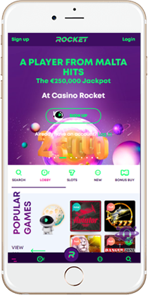 Casino Rocket on Mobile