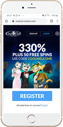 Cool Cat Casino Mobile No Deposit Bonus