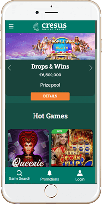 Smooth Gaming at the Cresus Casino Mobile Casino