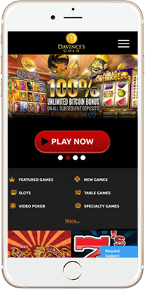 DaVincis Gold Casino on Mobile