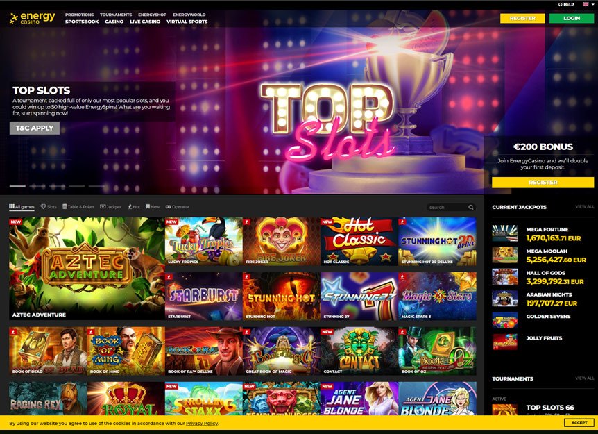 Energy Casino Bonuses