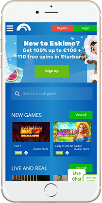 Eskimo Casino on Mobile
