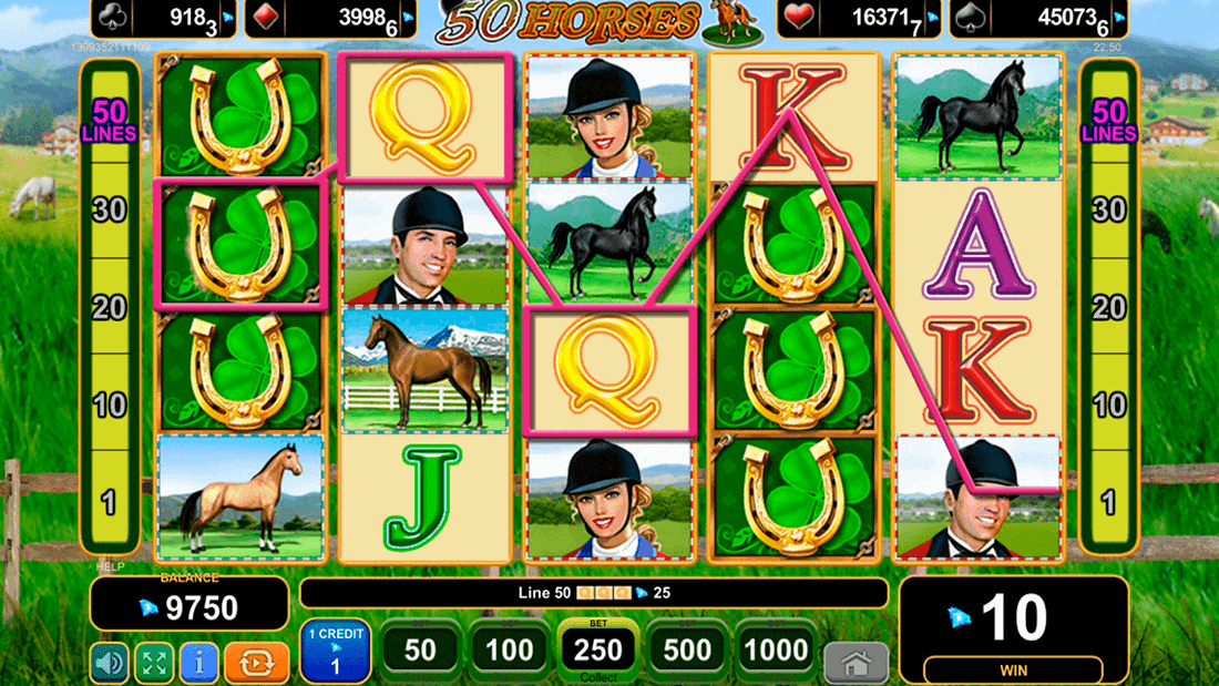 50 Horses Game Play