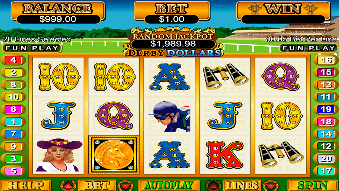 Derby Dollars Game Play