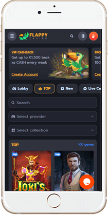 Gaming at Flappy Mobile Casino