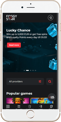 Brilliant Gaming at the FoggyStar Mobile Casino