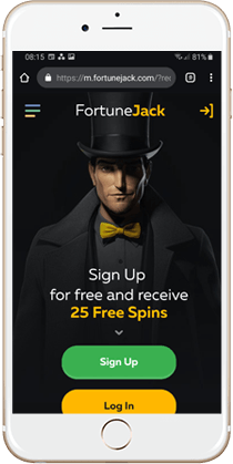 Fortune Jack Casino Mobile Lobby