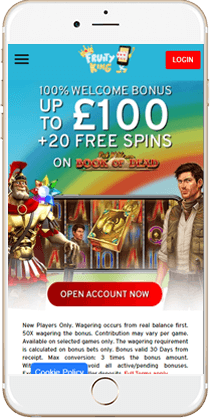 100% Secure Gaming at the Mobile Version of FruityKing Casino