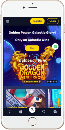 Gaming at the Galactic Wins Mobile Casino