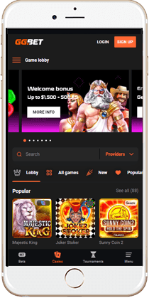 Brilliant Gaming at the GG.BET Mobile Casino