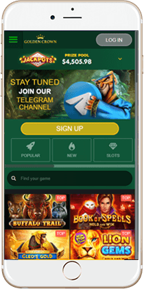 Brilliant Gaming at the Golden Crown Mobile Casino