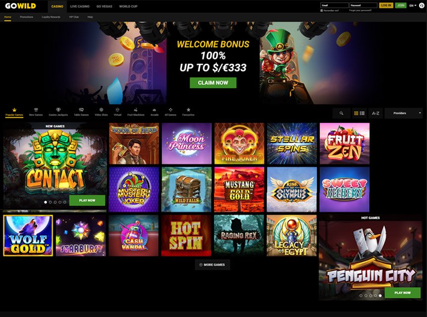GoWild Casino Bonuses