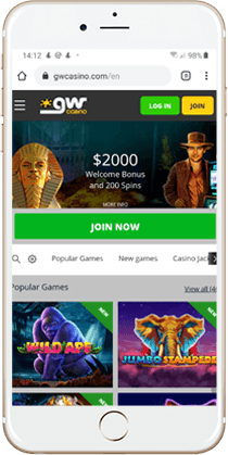 GW Casino Mobile Lobby