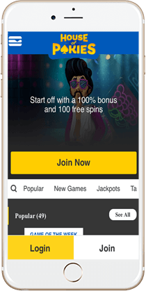 House of Pokies Casino on Mobile