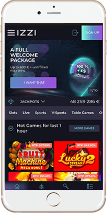 Brilliant Gaming at Izzi Mobile Casino