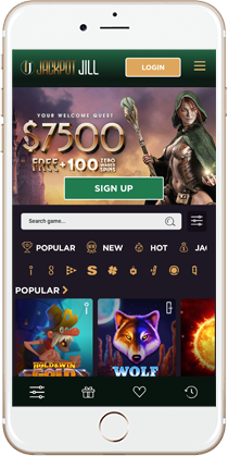 Jackpot Jill Casino on Mobile