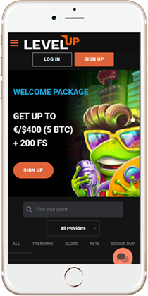 LevelUp Casino on Mobile