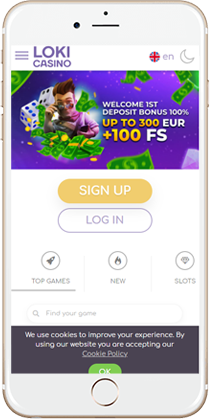 Loki Casino on Mobile