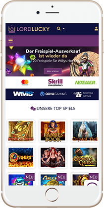 Lord Lucky Casino on Mobile