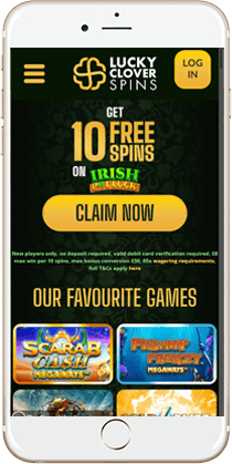 Gaming at the Lucky Clover Spins Mobile Casino