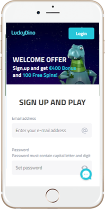 Lucky Dino Casino on Mobile