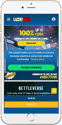 Brilliant Gaming at the LuckyBull Mobile Casino