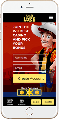 LuckyLuke Casino on Mobile