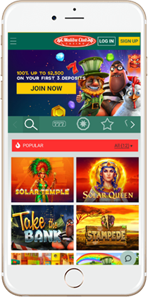 Malibu Club Casino on Mobile