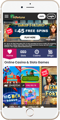 Brilliant Gaming at the mFortune Mobile Casino