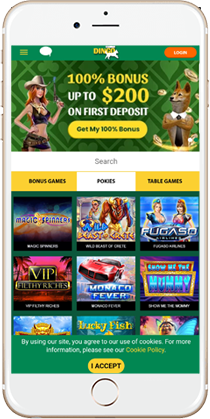 Casino Dingo on Mobile