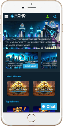 Brilliant Gaming at Mond Mobile Casino