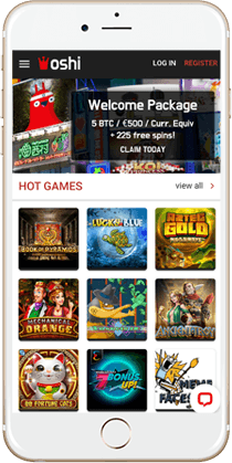 Oshi Casino on Mobile