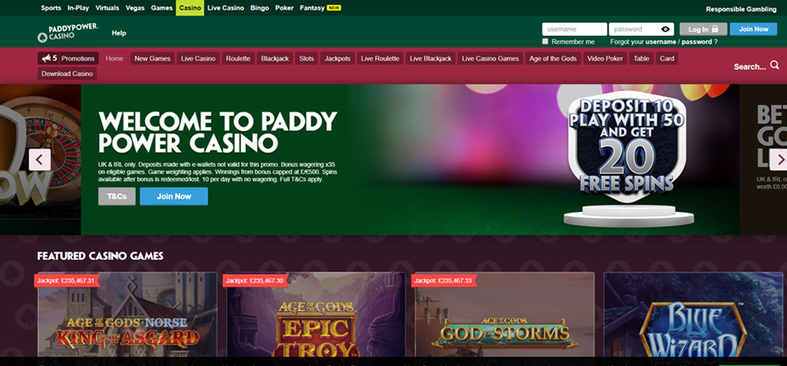Paddy Power Casino