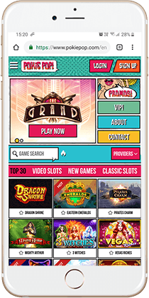 Pokie Pop Casino on Mobile