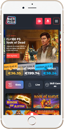 RichPrize Casino on Mobile