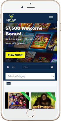 Ripper Casino on Mobile