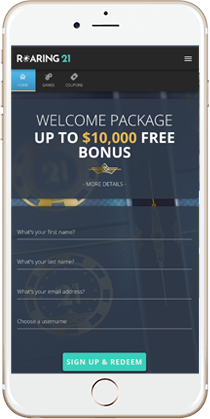 Roaring 21 Casino on Mobile